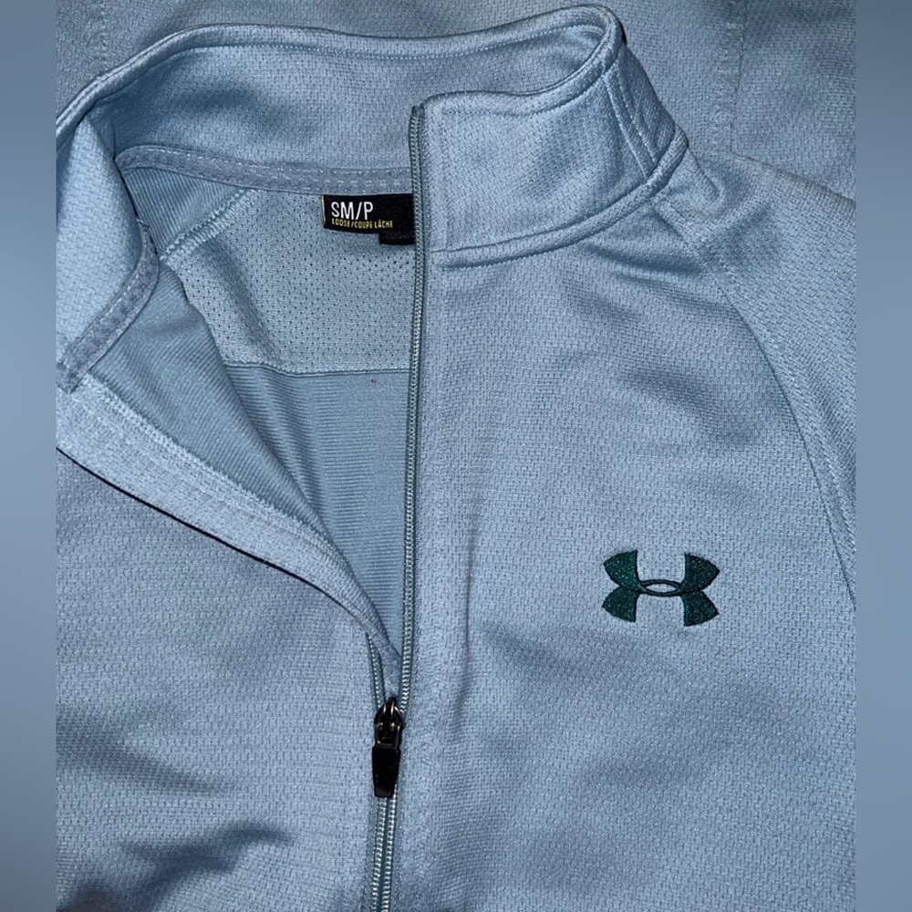 Womens Small - Under Armour Zip Up - Light Blue